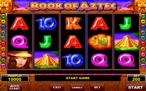 book of aztec online casino